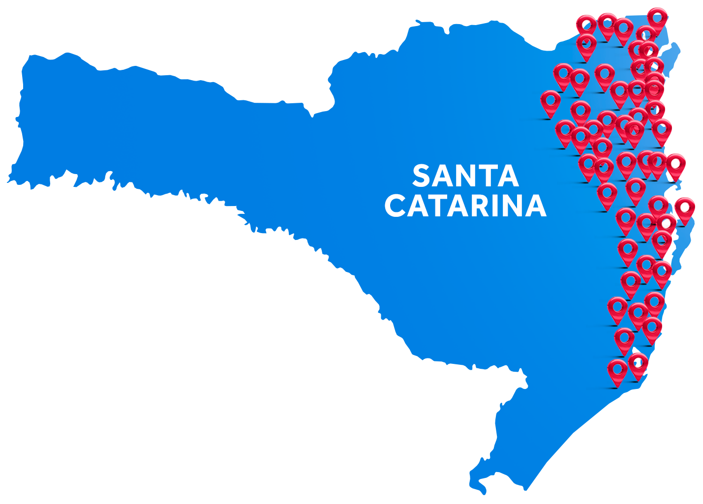 Mapa das lojas Komprão