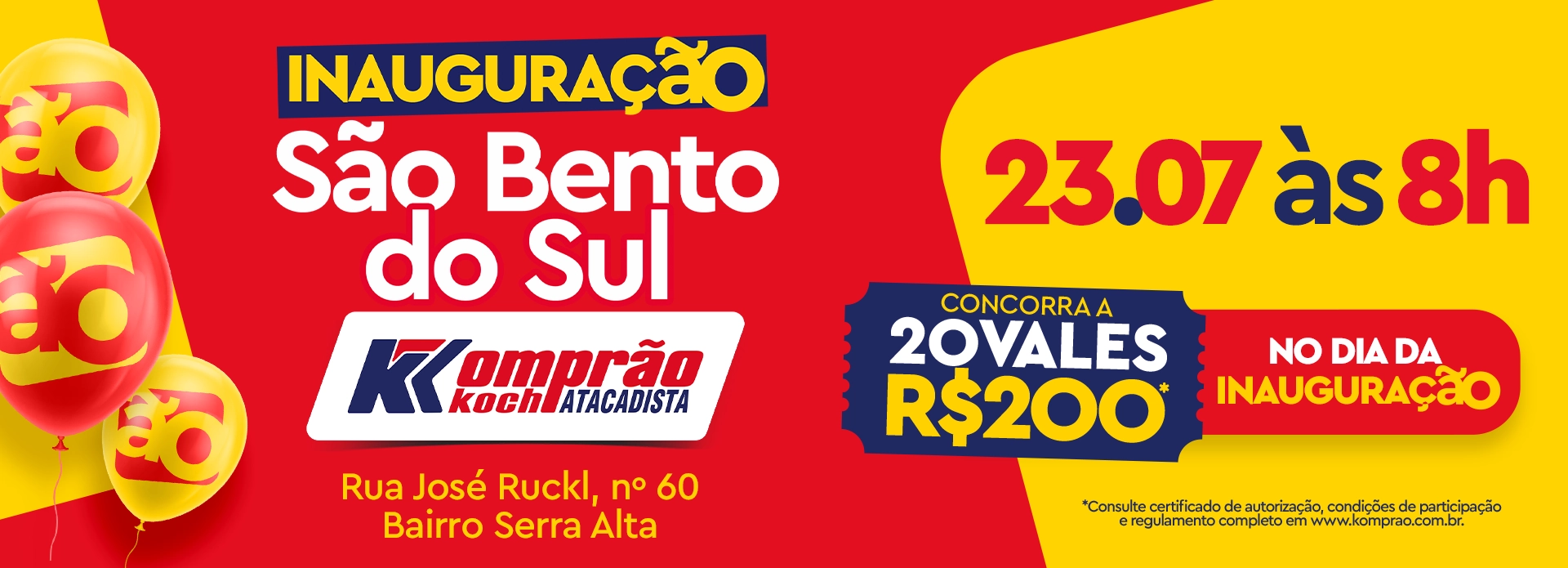 Inauguração São Bento do Sul