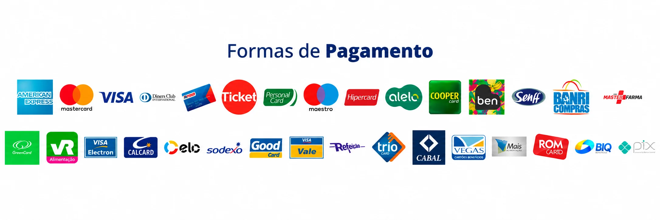 Formas de pagamento aceitas no Komprão